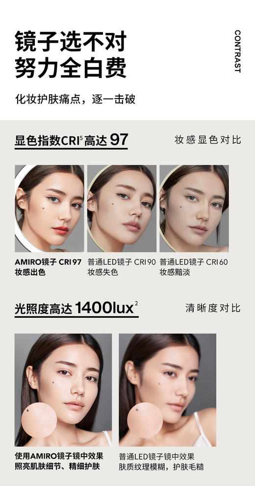 AMIRO 化妆镜 O系列 绮梦花园礼盒 商品图2