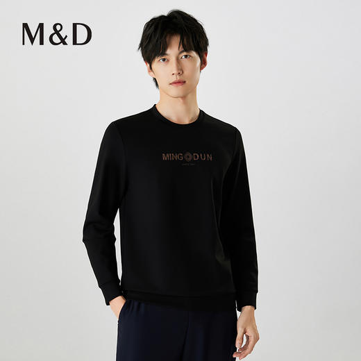 【名盾】秋冬新款圆领长袖T恤，柔软亲肤，舒适透气，不易起球变形MXCL20651B 商品图2