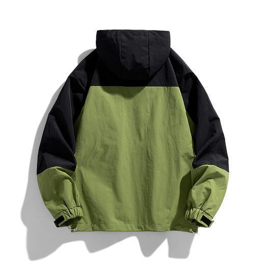 【新款DJR】大依优型大码连帽夹克加肥加大休闲胖子宽松外套上衣男装潮流户外 商品图5