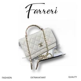 香奶奶 23K 树脂小花装饰手柄woc链条包