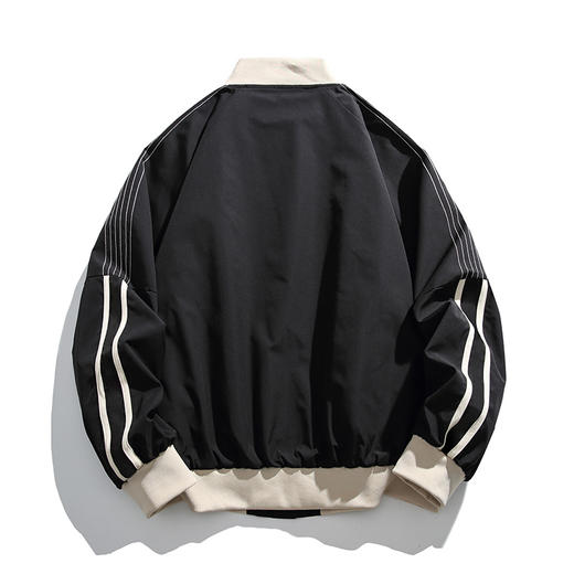【特大码】【新款DH】大依优型大码棒球领夹克加肥加大休闲胖子宽松外套上衣男装潮流 商品图2