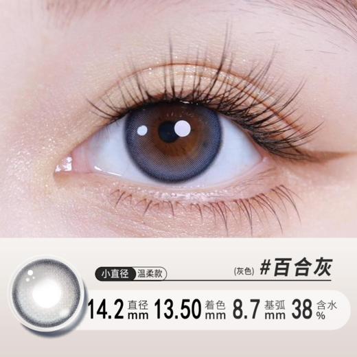 百合灰色半年抛美瞳 14.2小直径YB32 商品图1