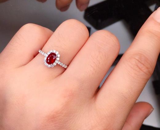 0.78克拉红宝石戒指 商品图4