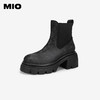 MIO米奥冬季圆头厚底马丁靴简约百搭切尔西靴酷感靴子女M245643309 商品缩略图1