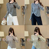 【99元/1件 169元/2件】女丨女士天丝竹棉条纹衫长袖T恤春秋女士衣服【FF24809】 商品缩略图0
