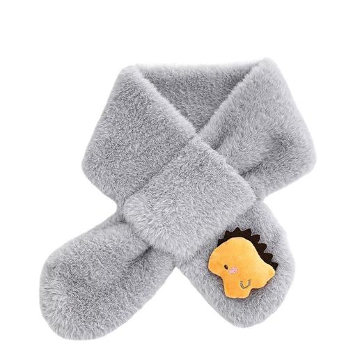 儿童围巾宝宝毛绒围脖秋冬新款加厚婴幼儿防风保暖脖套百搭男女童 商品图4