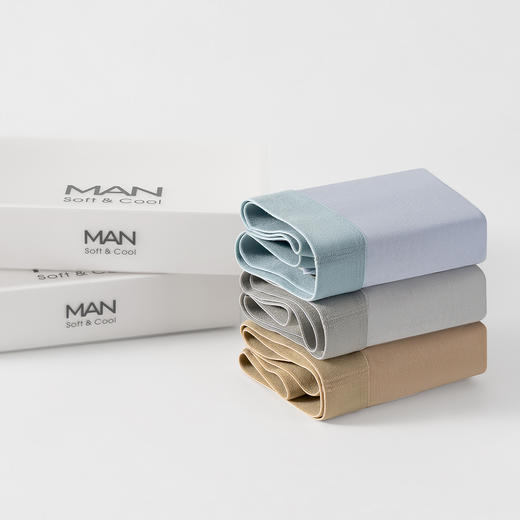 连绵·男士7A抗菌棉感透气内裤3243（3条装） 商品图13