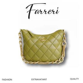 香奶奶  手工坊   腋下包  芥末绿