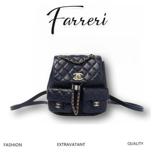 香奶奶  23A新款  Duma双包肩 光面牛皮  双尺寸 黑色 商品图0