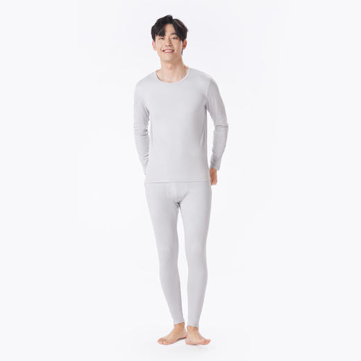 都市丽人都市锋尚保暖衣轻暖套装阳离子罗纹绒3.0薄男士保暖衣套装FWT9A5 商品图1