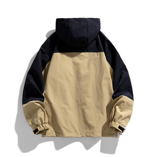 【新款DJR】大依优型大码连帽夹克加肥加大休闲胖子宽松外套上衣男装潮流户外 商品图3