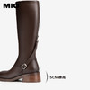 MIO米奥冬季增高厚底瘦瘦靴质感高级长筒靴百搭靴子女M245895532 商品缩略图4