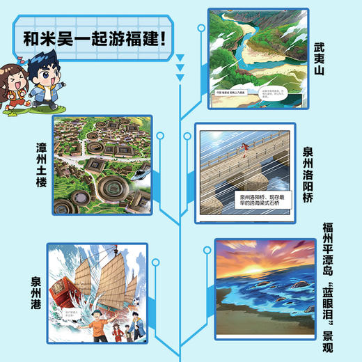 米吴科学大冒险福建篇全2册6-12岁科普百科米吴科学漫画 商品图4