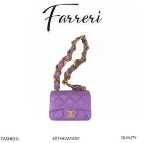 2尺寸 香奶奶  粗链条cf腋下包 黑