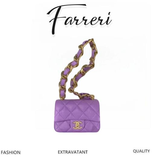 2尺寸 香奶奶  粗链条cf腋下包 黑 商品图0