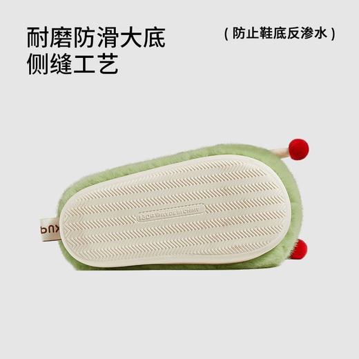 朴西红鼻子秋冬保暖儿童拖鞋女童居家室内防滑毛绒加厚棉拖鞋男童 商品图3