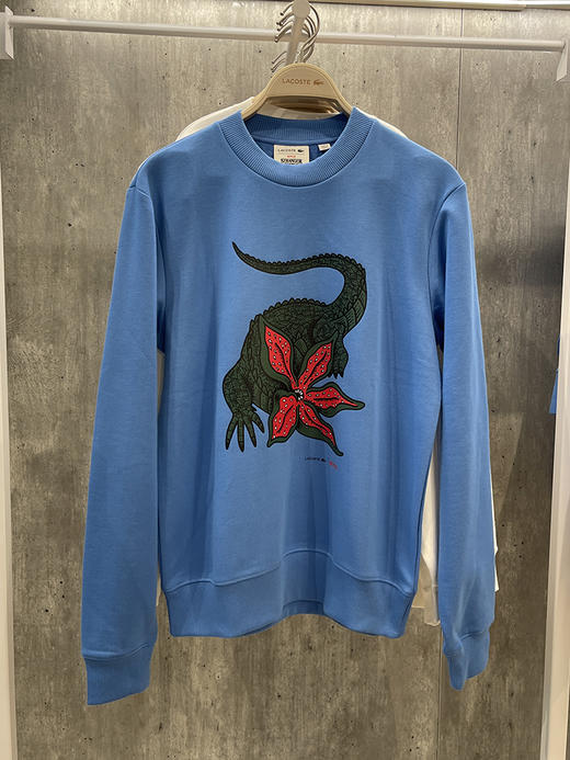 Lacoste/法国鳄鱼 男士圆领纯棉鳄鱼印花套头长袖卫衣 SH8202 商品图1