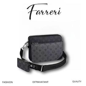 驴家  TRIO 邮差包 黑花 M69443