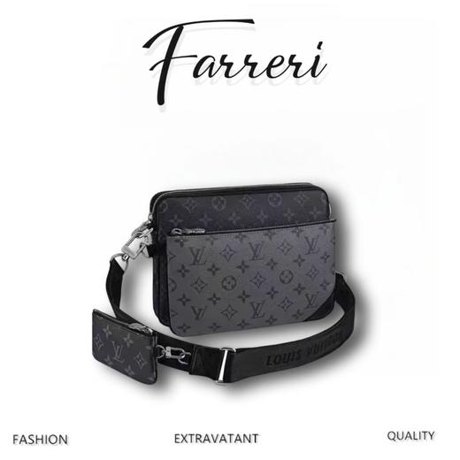 驴家  TRIO 邮差包 黑花 M69443 商品图0