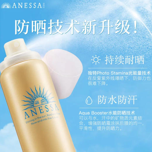 ANESSA/安耐晒防晒 水能夏季户外防晒喷雾 防水60g 商品图2
