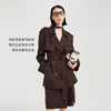 lost in echo2024秋季新款高级时尚双排扣翻领中长款风衣外套女 商品缩略图1