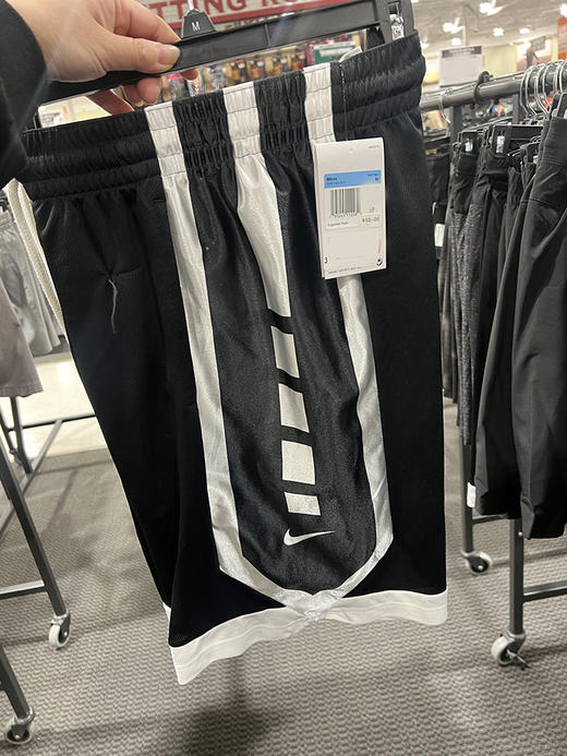 NIKE/耐克 男士网面透气拼色小标系带松紧腰休闲运动短裤 商品图3