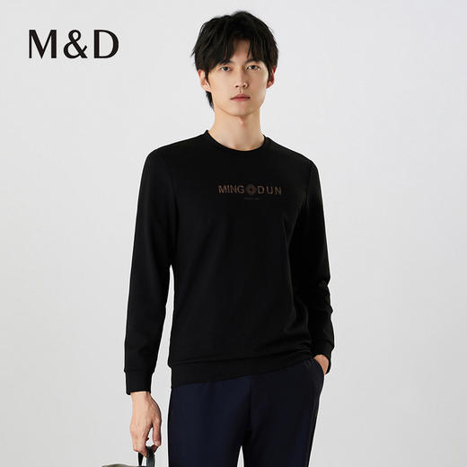 【名盾】秋冬新款圆领长袖T恤，柔软亲肤，舒适透气，不易起球变形MXCL20651B 商品图1