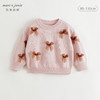 【3级抗起球】马克珍妮女童立体蝴蝶结毛衣宝宝针织衫秋冬241691 商品缩略图0