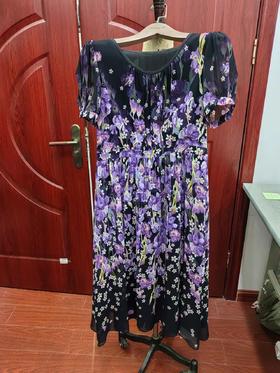 紫薄汗连衣裙HJ2S60