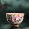 龙泉问鼎彩绘哥窑蕊香杯（三桃） 商品缩略图0