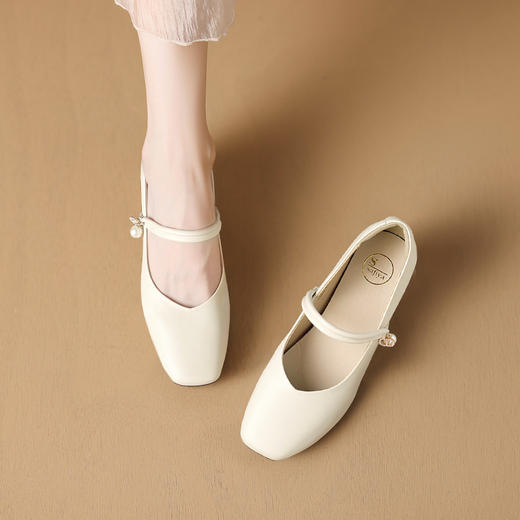 品质好货 | 索菲娅春秋2024年新款头层牛皮玛丽珍女鞋 SF42111713 商品图0