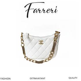 香奶奶  手工坊   腋下包  白