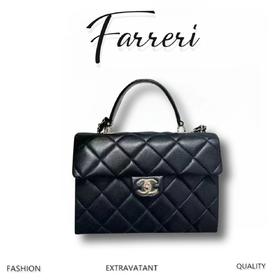 香奶奶 24p 金扣菱格纹 牛皮革 单肩斜挎手提包