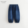 马克珍妮男童轻潮时尚加绒牛仔裤儿童裤子束脚裤冬装新款241212 商品缩略图1
