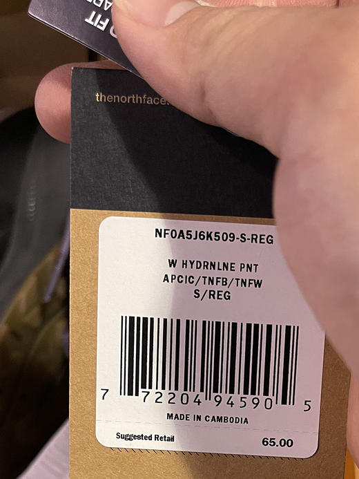 THE NORTH FACE北面 女士Hydrenaline轻薄防风带内衬休闲裤 商品图3