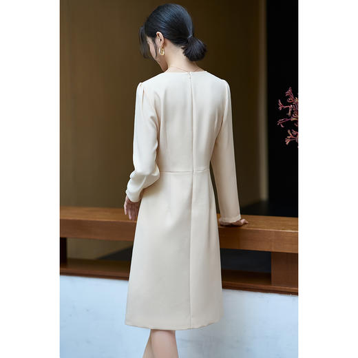 剩S/M/XXL 米思阳2026春季新款法式高级感精致小香风连衣裙高端职业中长裙子 商品图2