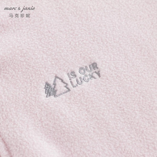 马克珍妮男女童polo领双面摇粒绒卫衣儿童时尚外套秋冬新款241396 商品图4