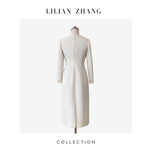 C系列——“定制”——“香氛佳人”——轻奢风—法式嵌边小香连衣裙 2401160 商品图1