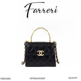 香奶奶3色  小号   珐琅手柄链条包