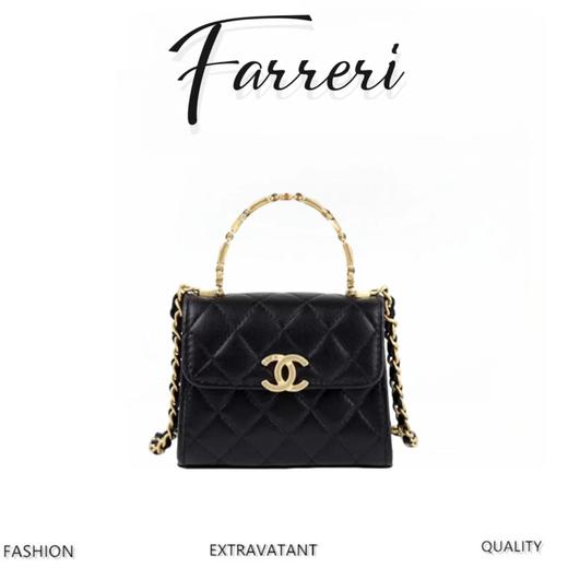 香奶奶3色  小号   珐琅手柄链条包 商品图0