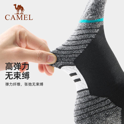 骆驼*防臭中筒袜男女夏季袜子高弹力吸汗透气运动袜子女 133CAKV055 商品图4