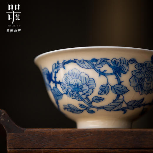 问鼎器度汝窑鹅黄青花玉钩杯(盛意)（龙珠赐紫）（缺货） 商品图1