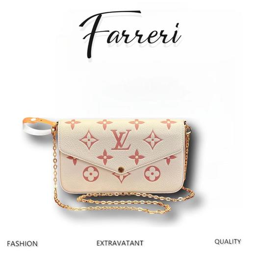 驴家M82047 牛奶草莓 三合一 Pochette Félicie 链条包 商品图0