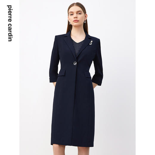 皮尔卡丹女装新款通勤修身轻商务长袖连衣裙P3317E3901N2
 商品图3