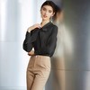 IWY/高级感黑色衬衫女蝴蝶结上衣春季长袖显瘦衬衣职场时尚通勤女装B137 商品缩略图4