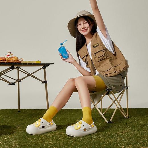 朴西扶摇洞洞鞋女厚底夏透气防滑包头户外凉拖鞋可爱海边沙滩鞋 商品图4