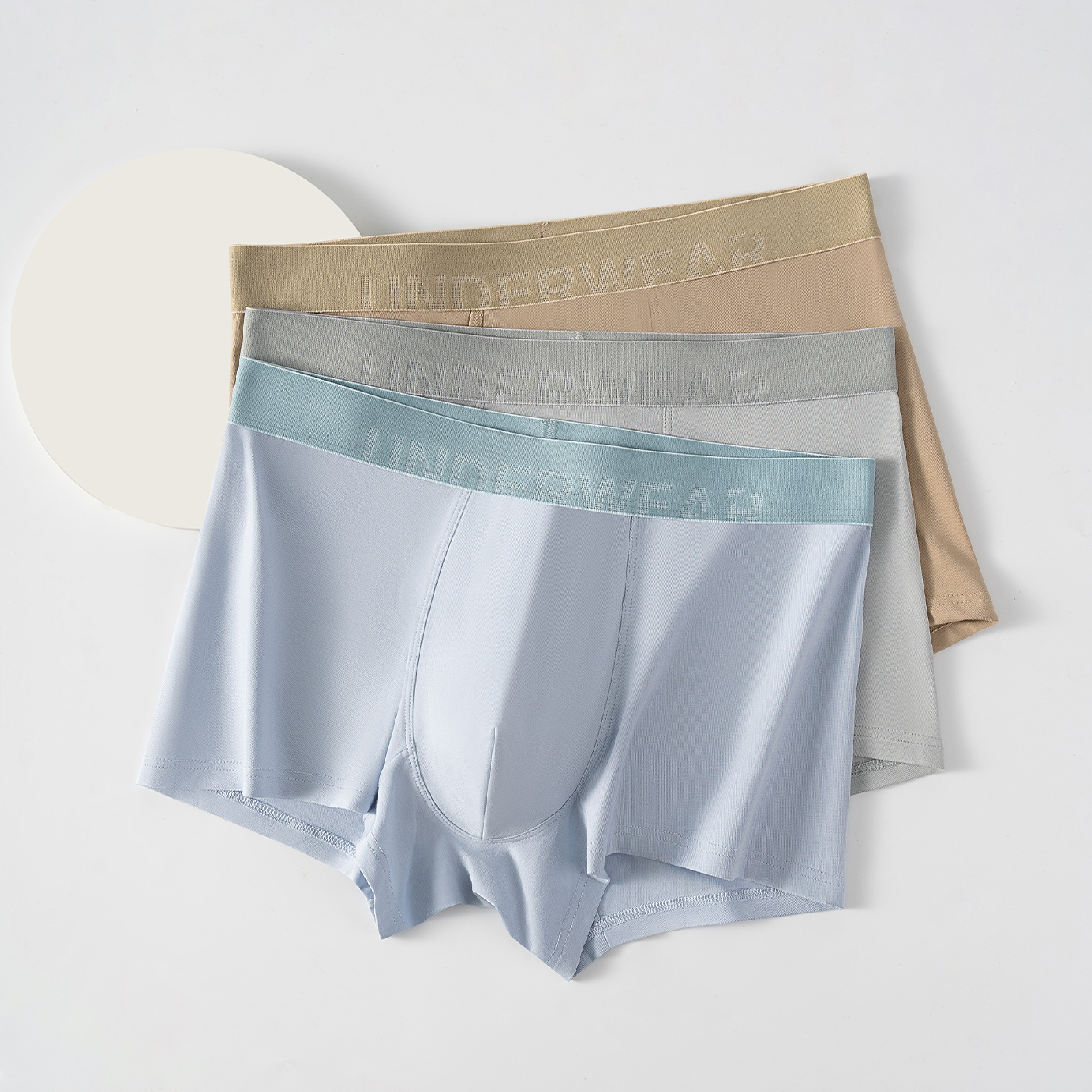 连绵·男士7A抗菌棉感透气内裤3243（3条装）