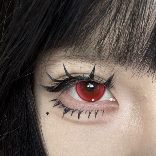 pfgirlcon半年抛美瞳 夜极光红 14.2mm 商品图0