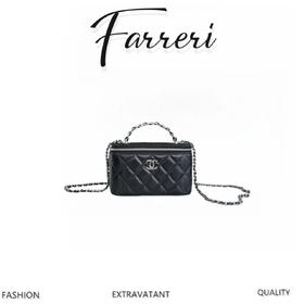 香奶奶    水钻手柄长盒子  黑