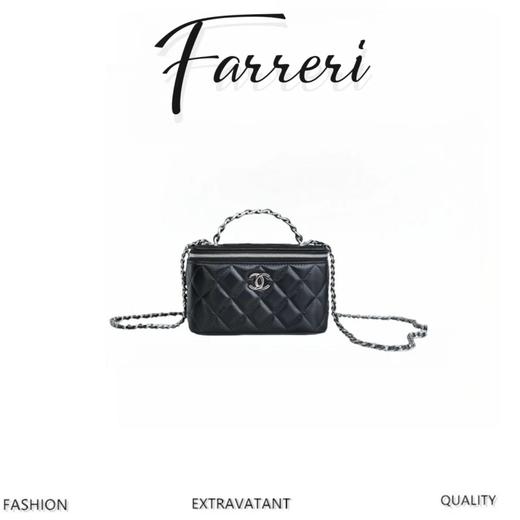 香奶奶    水钻手柄长盒子  黑 商品图0